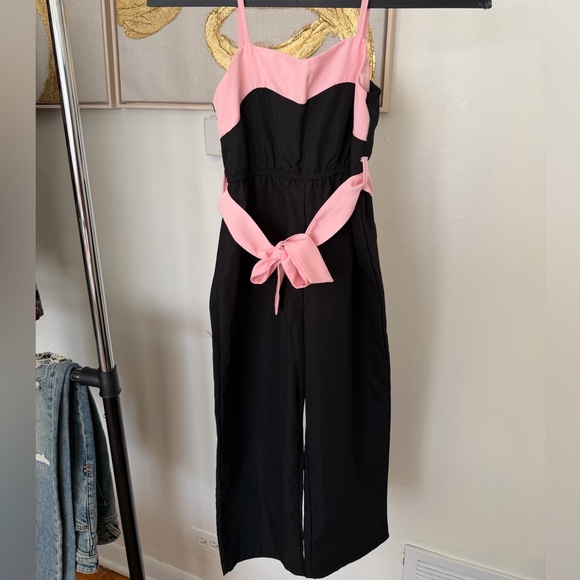 SHEIN Other - Girls 2 piece jumpsuit in Pink and Black